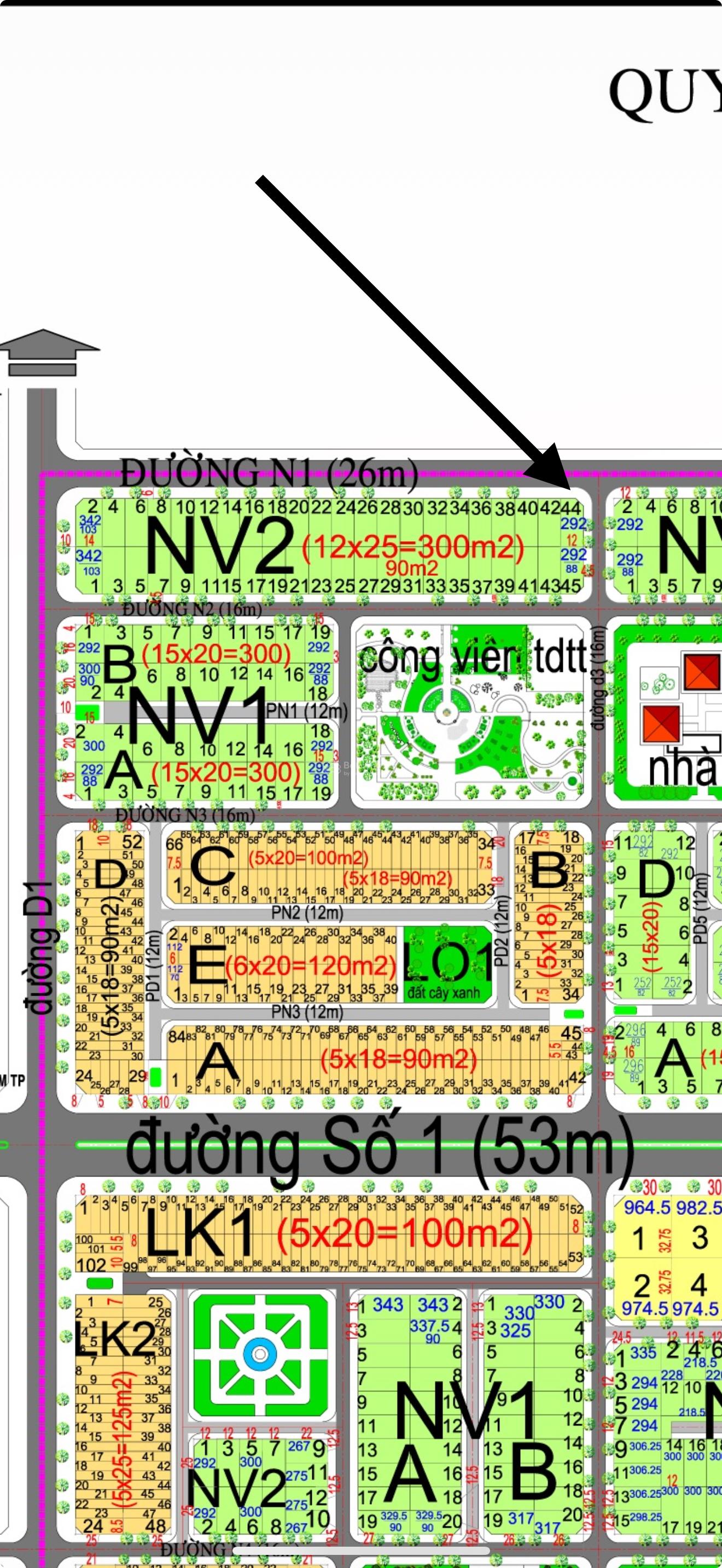 Bán đất nhà vườn góc 2 mặt tiền đường 26m & 16m dự án HUD Nhơn Trạch, giá chỉ 18.5tr/m2