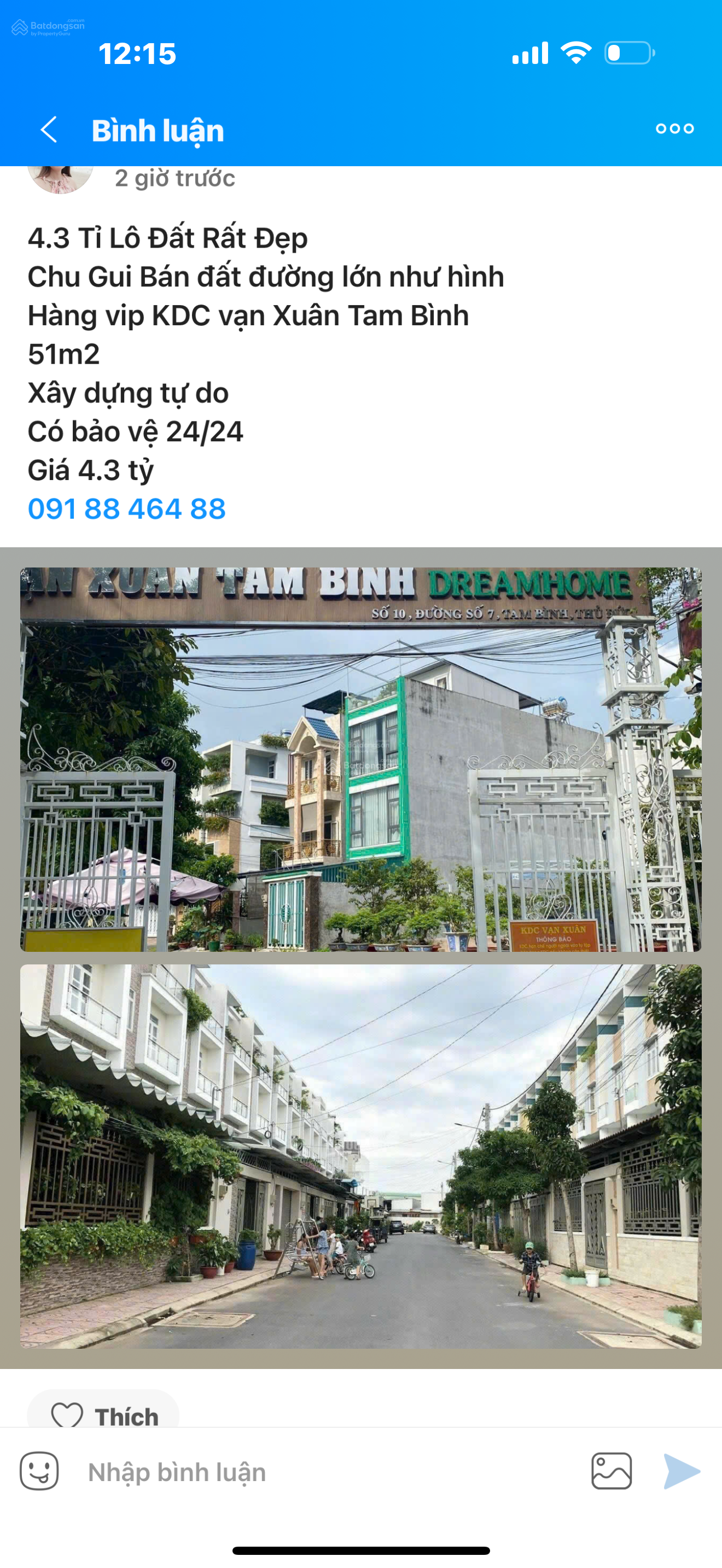 4.3 Tỉ Lô Đất Rất Đẹp Chu Gui Bán đất đường lớn như hình Hàng vip KDC vạn Xuân Tam 51m 4.3 Tỉ Lô Đất Rất Đẹp Chu Gui Bán đất đường lớn như hình Hàng vip KDC vạn Xuân Tam 51m