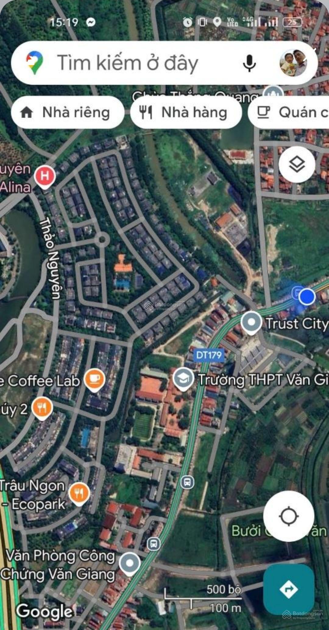 Bán Đất Mặt Đường 179, Thị trấn Văn Giang, Hưng Yên. Giá 22,5 tỷ. DT: 200m2. Mặt tiền rộng 8,3m