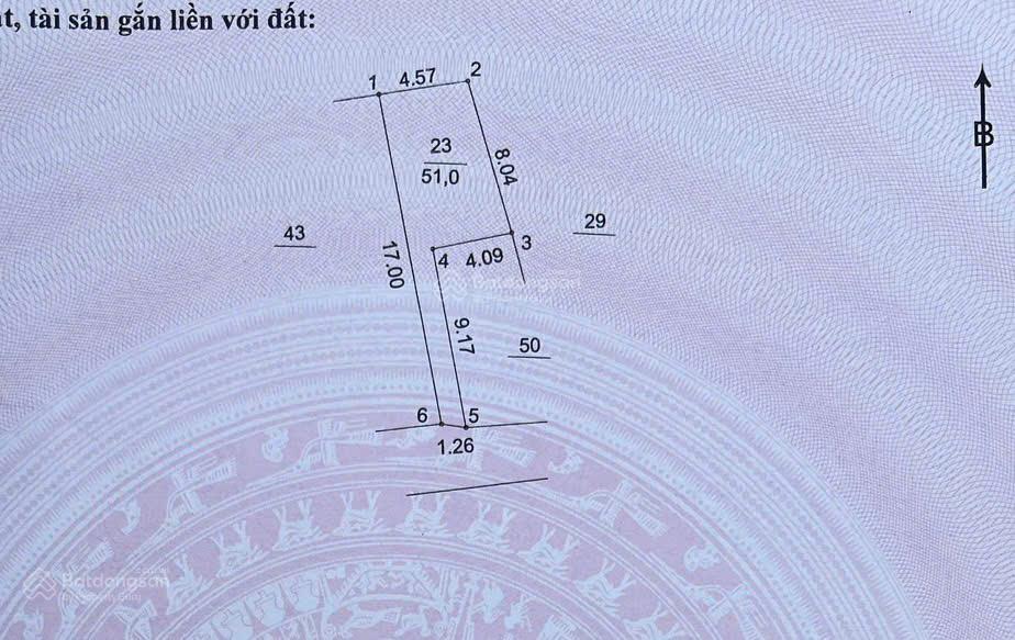 Bán 51m2 đất thổ cư sẵn sổ giá tốt nhất Bắc Từ Liêm