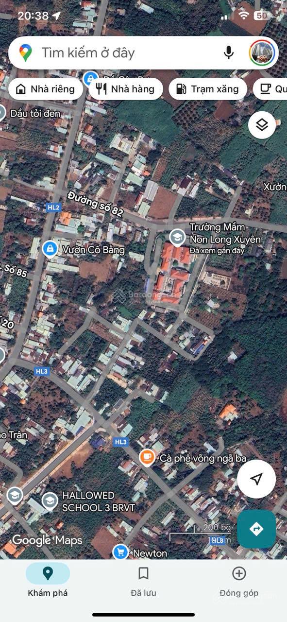 Chính chủ cần bán 1 sào (1000m2) đất mặt tiền đường 82, Hoà Long TP Bà Rịa. QH đất ở, Sổ Hồng Riêng