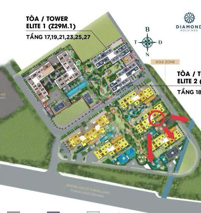 [Giá Tốt] Bán 3PN, 2WC 81m2 tòa S2 ban công ĐN giá 6,67 tỷ bao phí tại Lumi Hanoi LH: 0974 690 ***