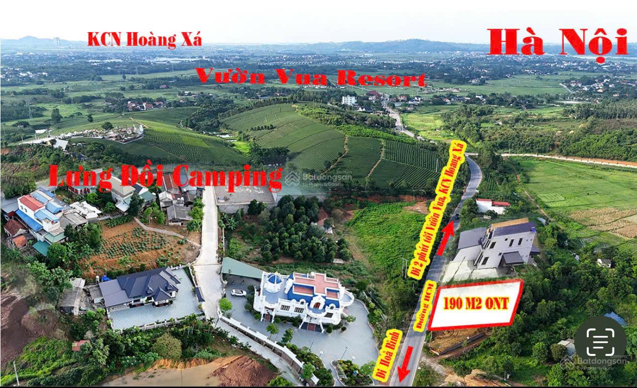 (Chấn động) đất 190m2 mặt đường lớn đối diện lưng đồi Camping, cách Hoà Lạc 40p chỉ 2,4 tỷ
