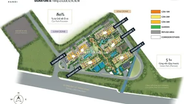 Bán gấp căn hộ 2PN, 2WC tại Lumi Hanoi, giá ưu đãi 5,7 tỷ, 74m2