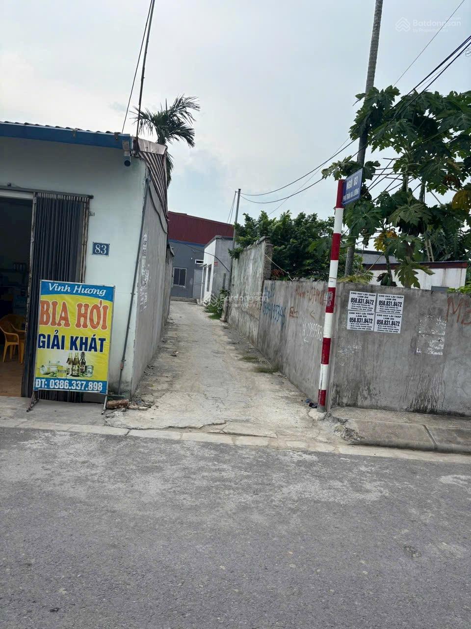 Bán đất Trần Bá Lương, Tiểu Trà, Hưng Đạo, Dương Kinh. DT 45,3m2. Ngang 4,6m nở hậu. Ngõ nông 2,5m