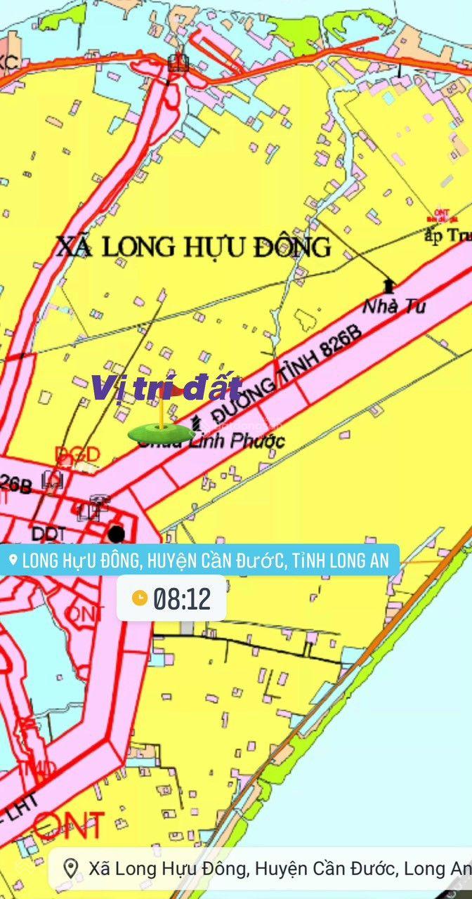 Bán đất đẹp Mt Đường Tỉnh Lộ 826B, Long Hựu Đông, Cần Đước, Long An, 10,5 tỷ, 2800m2