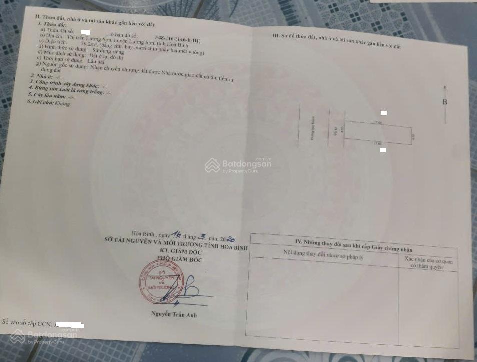 Bán 79,2m2(ODT) chợ đêm Lương Sơn, Giá 4,x tỷ. Cách nội đô Hà Nội 35km