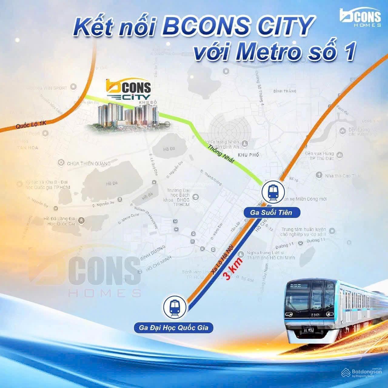 4 suất nội bộ Bcons City giá 1.9 tỷ/căn 2PN + 2WC, tặng 1.5 chỉ vàng, CK 4%