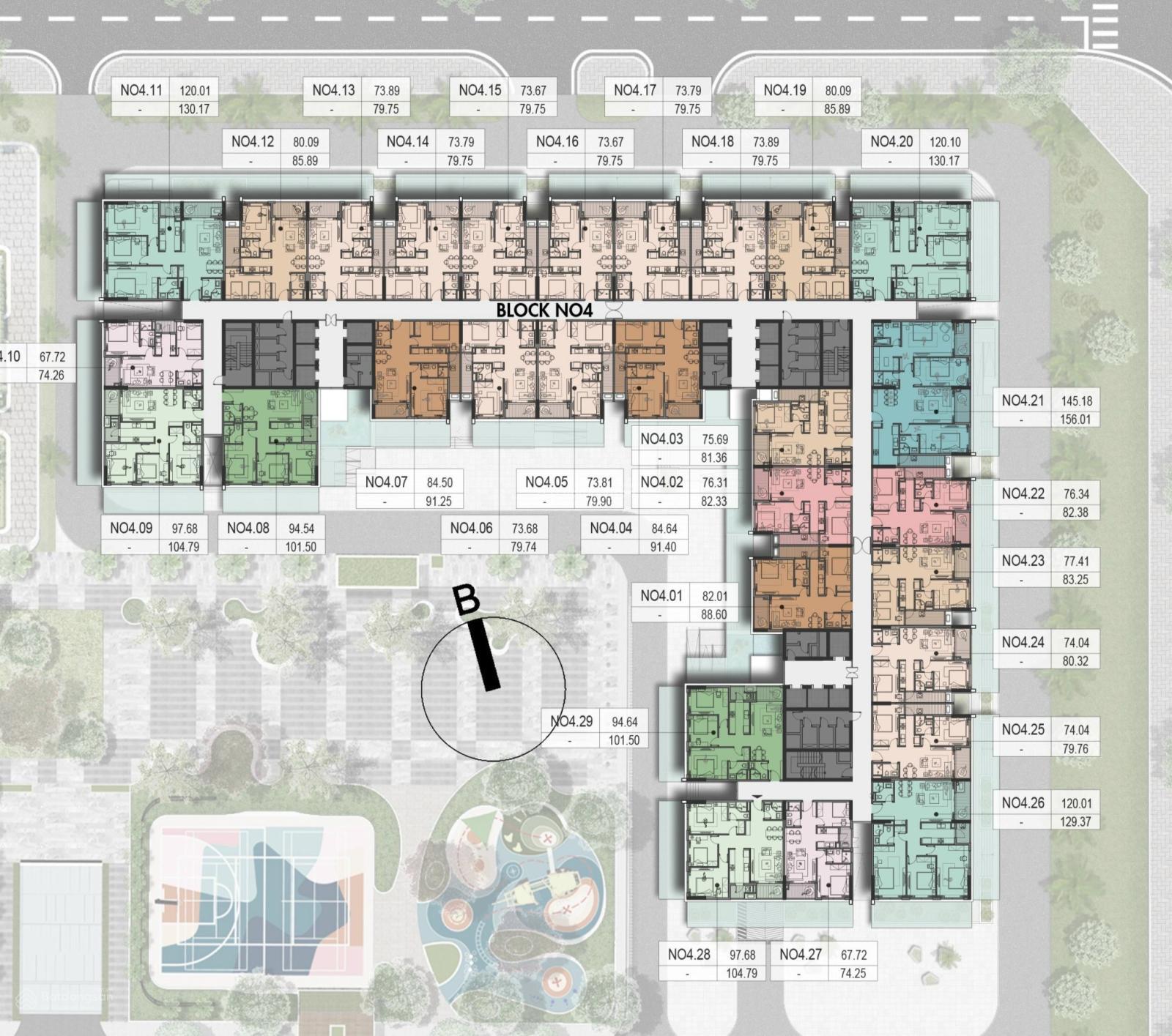 Bán Căn hộ 3PN, 100m2,67 triệu/m2 tại Hà Nội Melody Residences, Đường Bằng Liệt, Hoàng Mai, Hà Nội