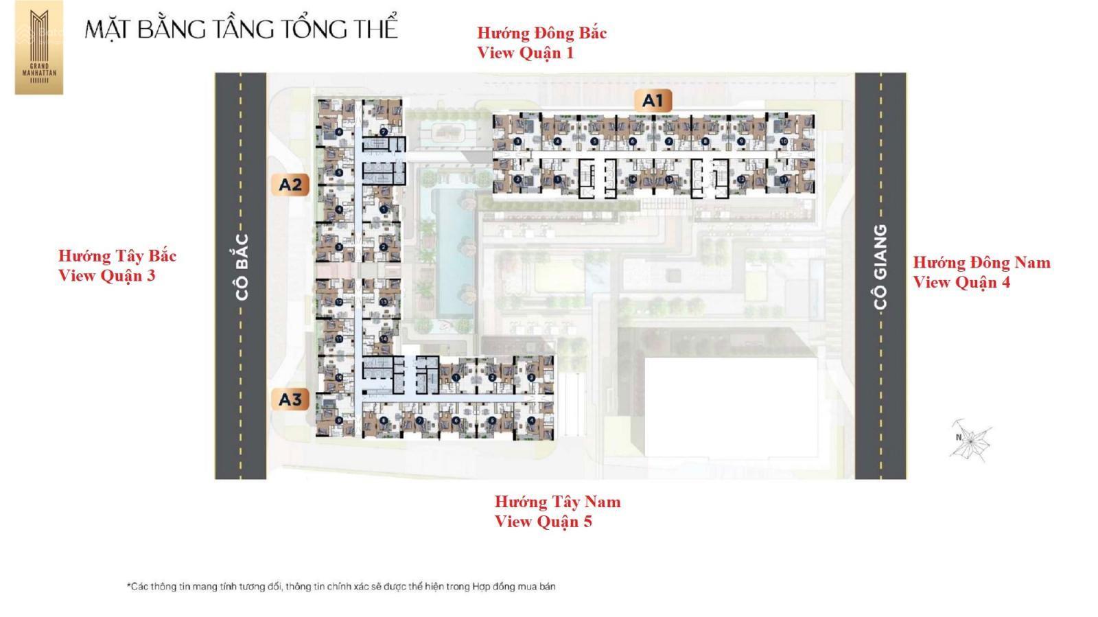 Bán căn hộ Grand Manhattan SG, 11.8 tỷ, 68m2, 2PN, 2WC, đẹp nhất tòa A3, ko đăng ảo.