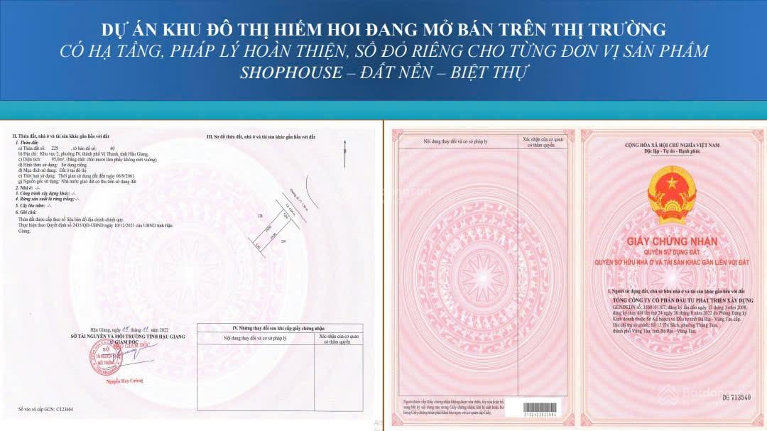 DIc Victory Cần Thơ sở hữu vị trí đặc biệt hiếm có. Giá chỉ 1tỷ đất sổ hồng riêng