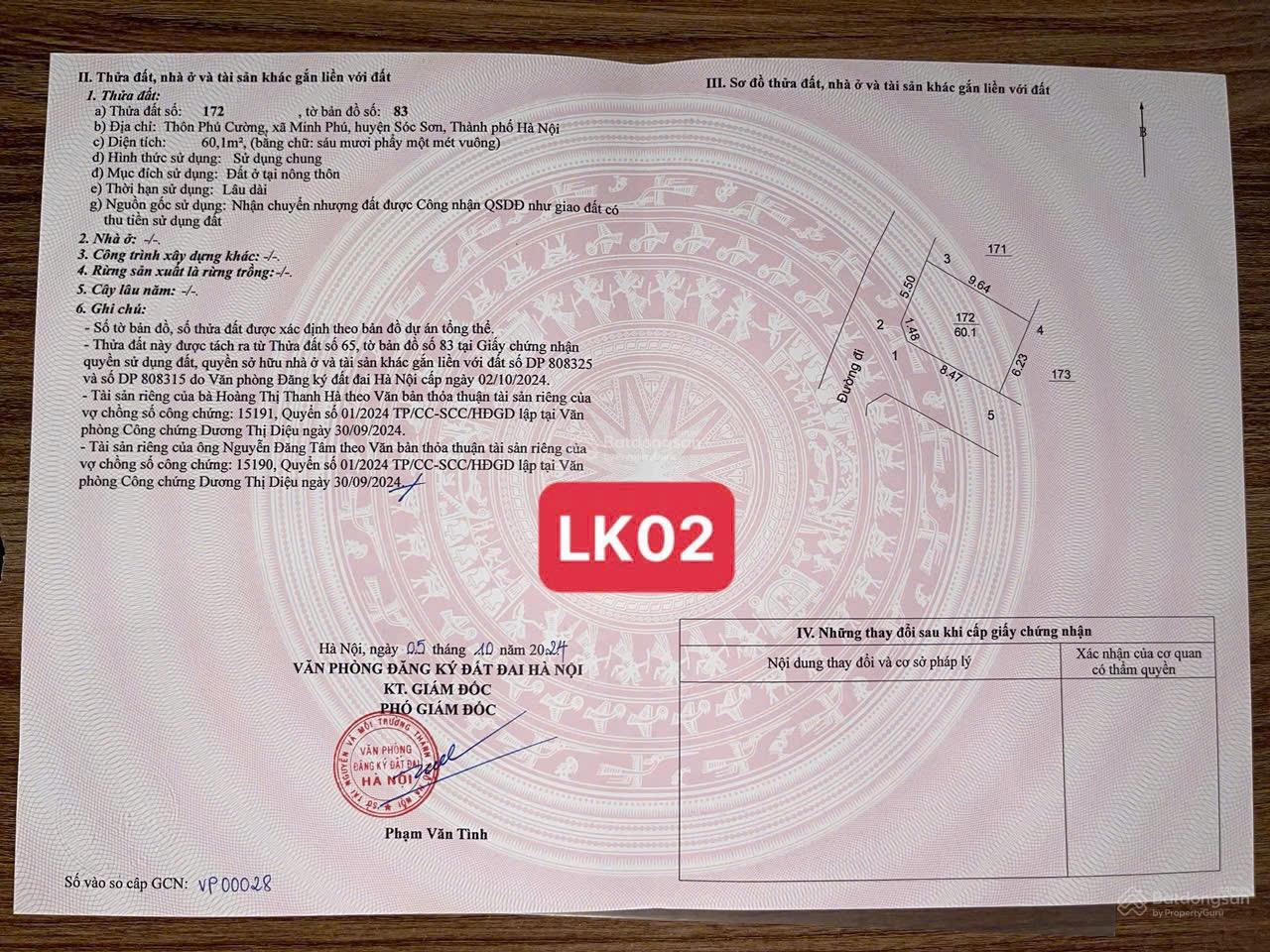 Tôi chính chủ cần bán lô đất thổ cư ngay đường DT35 vào 300m, thông xe tải giá thu 1,62 tỷ