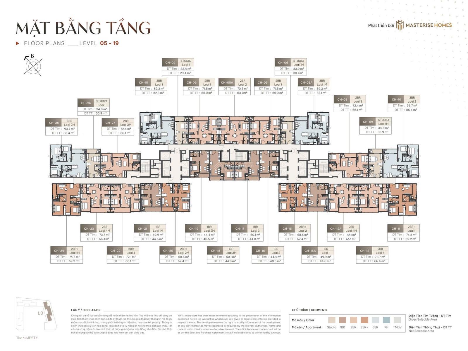 Chính chủ cần bán gấp - Căn hộ 1N + tòa L1, tầng trung 45m2 - Giá bán 3 tỷ 700 bp