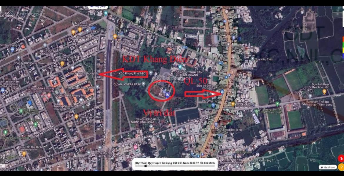 Cần Bán 1000m2 Ngay KDC Khang Điền, Sổ sẵn, công chứng