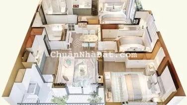 2tỷ9/ căn 80m2 với 2PN+1, chung cư cao cấp, mặt đường Bùi Viện, The Zenith, Kiến An, Hải Phòng