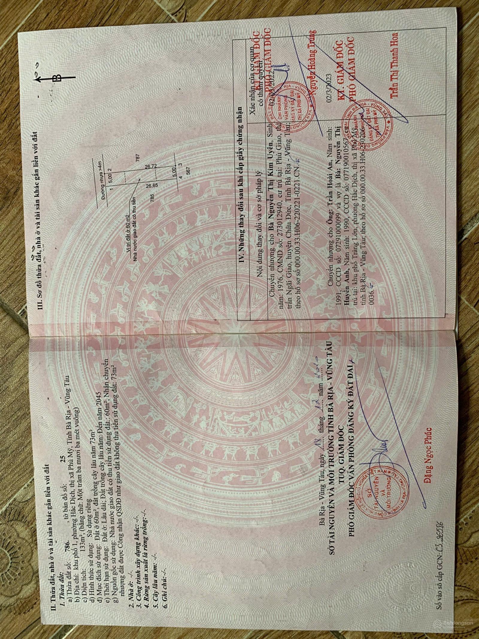 BÁN LÔ ĐẤT GIÁ RẺ CHỈ 980 TR  CƠ HỘI VÀNG CHO NHÀ ĐẦU TƯ
