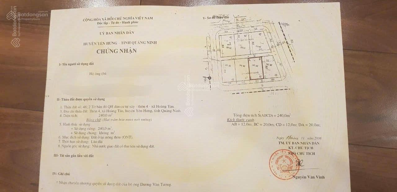Bán đất quy hoạch xen kẹp xã đảo Hoàng Tân, lõi dự án Hạ Long Xanh Bán đất quy hoạch xen kẹp xã đảo Hoàng Tân, lõi dự án Hạ Long Xanh