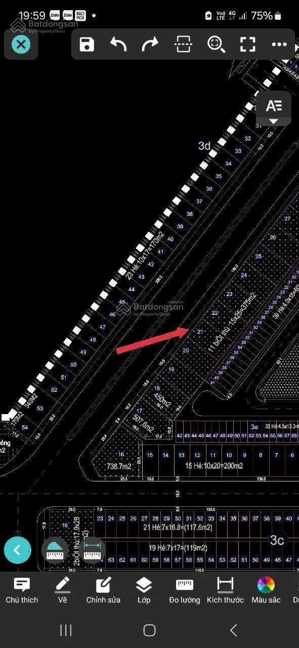 Siêu phẩm + bán lô đất lô 3D Lê Hồng Phong tòa nhà Khánh Hội đi vào + diện tích 375 m2