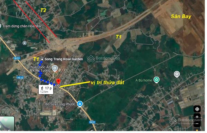 Nhà 57m2 Đường Đất Mới , Long Thành cách cổng sân bay 1,5m
