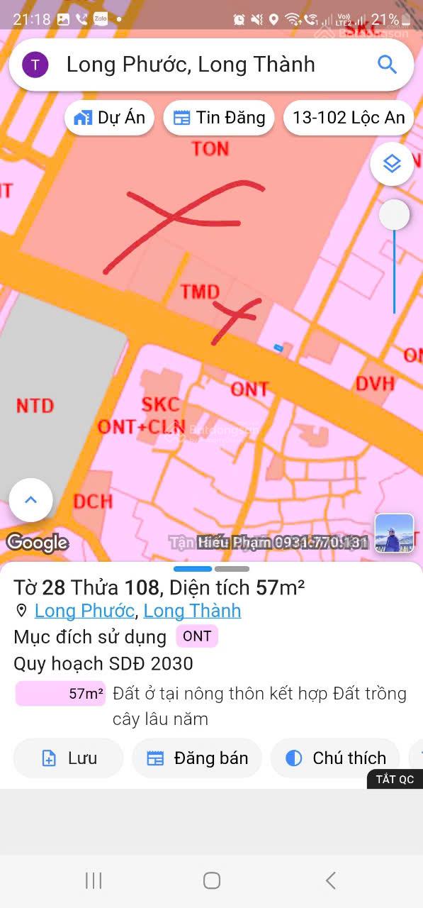 Nhà 57m2 Đường Đất Mới , Long Thành cách cổng sân bay 1,5m