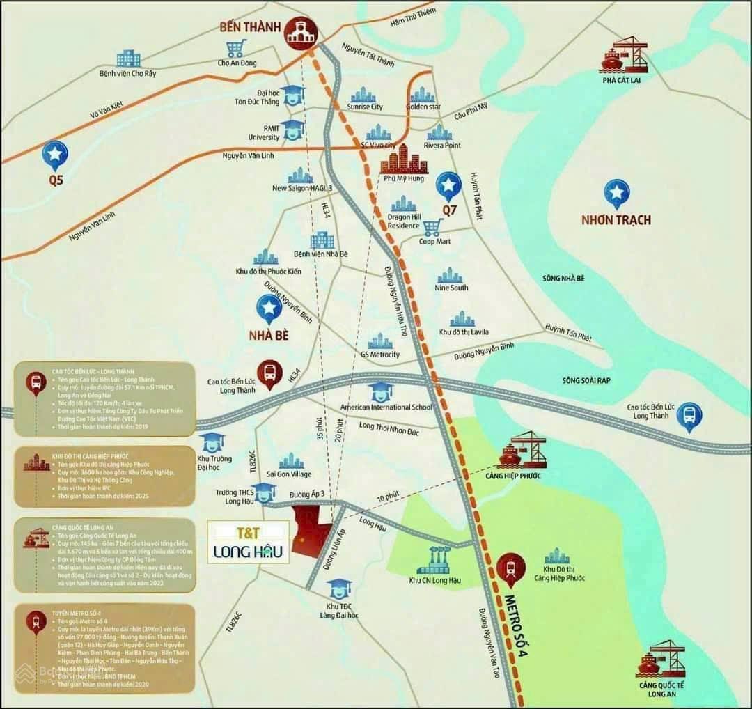 Bán đất khu dân cư T&T Thái Sơn Long Hậu
