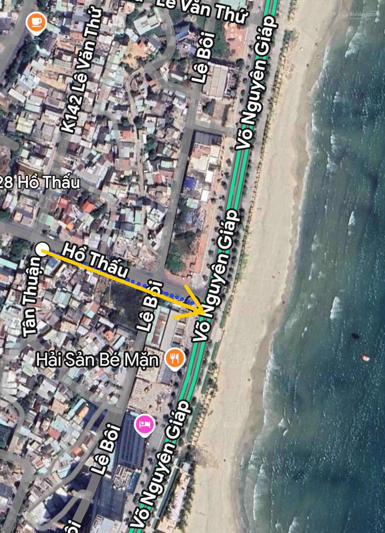 BÁN ĐẤT 2 MẶT TIỀN HỒ THẤU, CÁCH BIỂN CHỈ 150M, 136m2 ngang 6m nở hậu 9m đường 10m5 sát biển BÁN ĐẤT 2 MẶT TIỀN HỒ THẤU, CÁCH BIỂN CHỈ 150M, 136m2 ngang 6m nở hậu 9m đường 10m5 sát biển