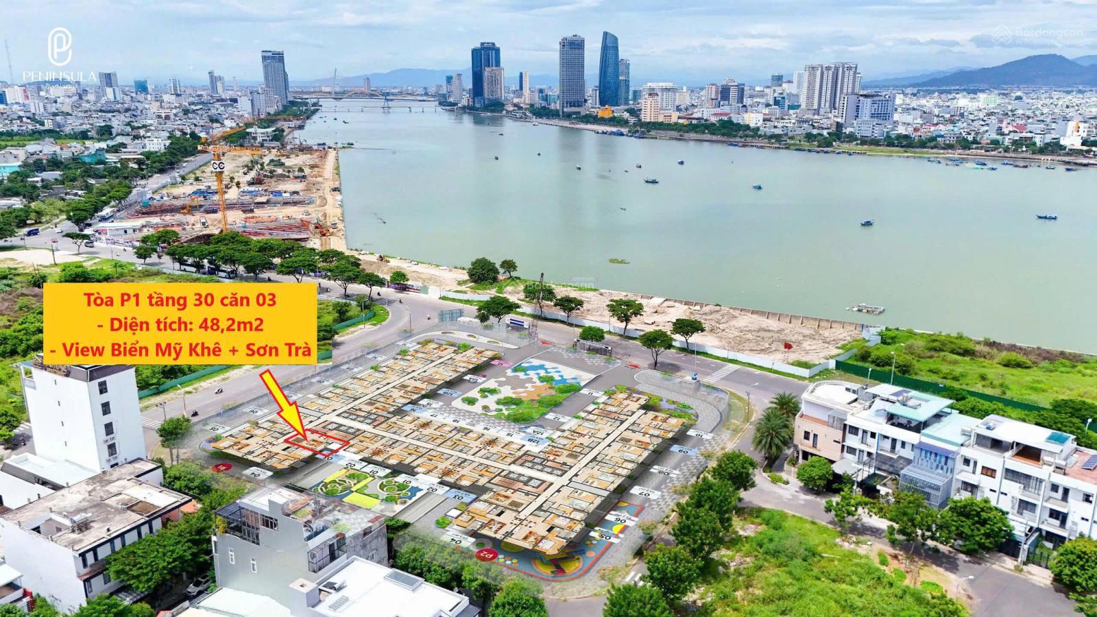 Giỏ hàng 6 căn đẹp cuối cùng Peninsula - View Sông Hàn, giá gốc CĐT, bàn giao nội thất liền tường