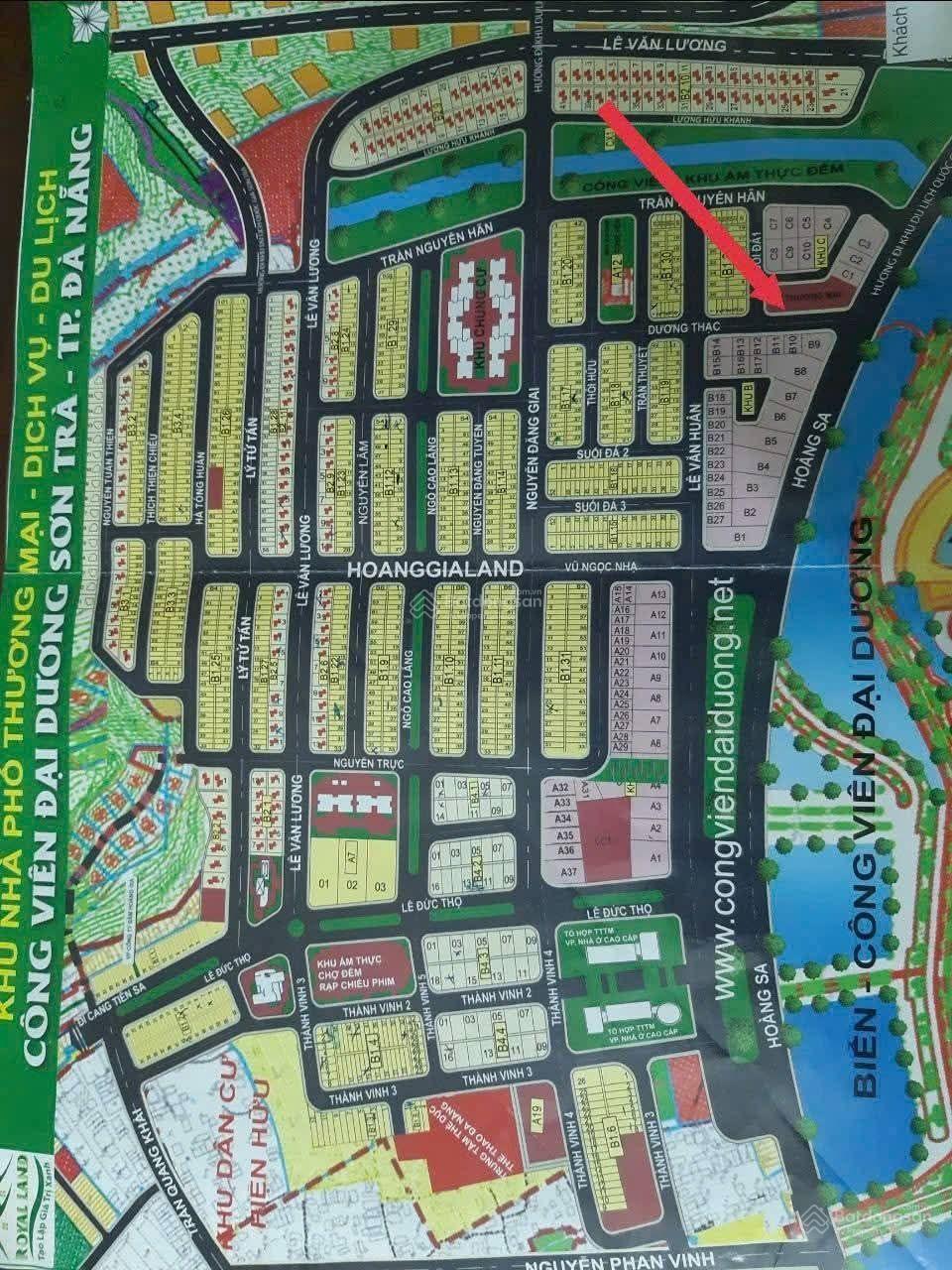 Bán đất thương mại dịch vụ, đường Lê Văn Huân, Phường Sơn Trà, TP Đà Nẵng