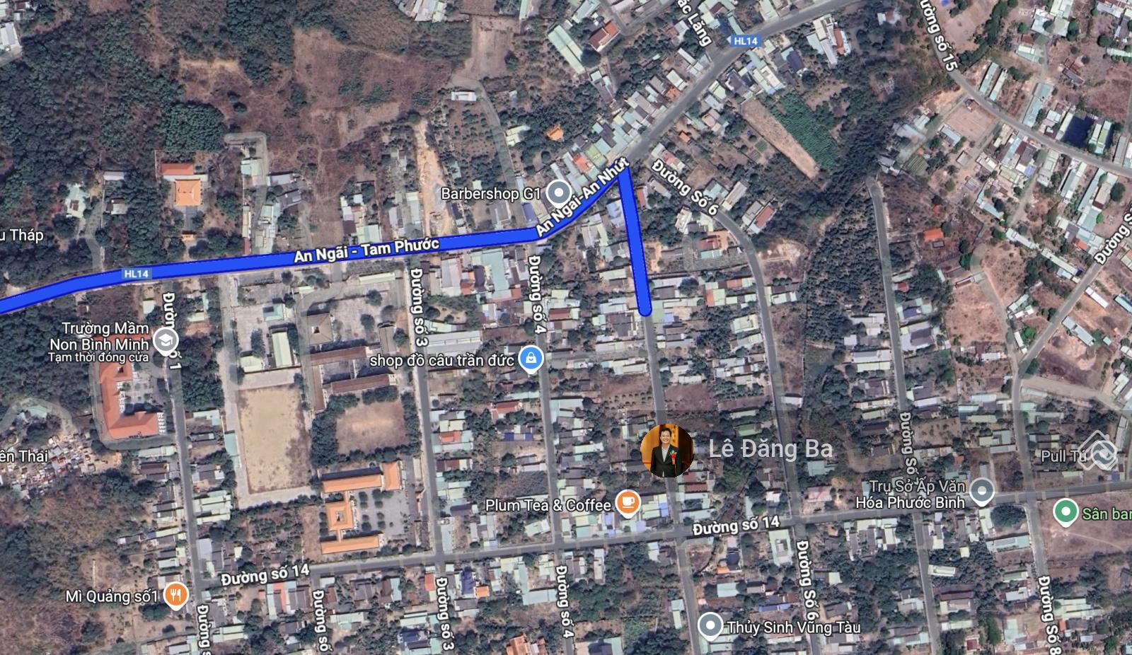 Bán đất 100m2 mặt tiền đường 5m rộng 8m, xã Tam Phước - Long Điền, full thổ cư