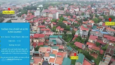 Chính chủ bán đất mặt đường trục chính Đại Tự, Thanh Khương. Đường ô tô tải cách ngã tư Dâu 300m