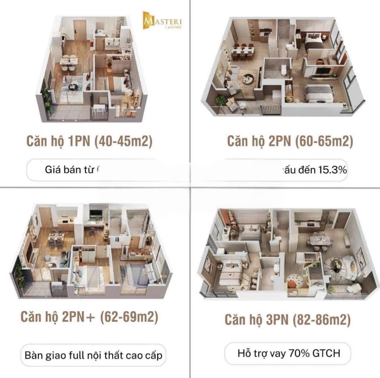 Hoa hậu 2PN view hồ giá chỉ từ 4 tỷ - mua nhanh trong tháng 7 - tháng 8 tăng giá là tiếc