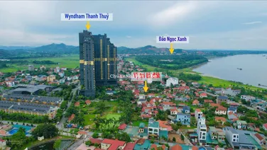 Hot, lô đất giá đầu tư 78m2 full TC, khu du lịch khoáng nóng Thanh Thuỷ, Phú Thọ xây villa cực đẹp