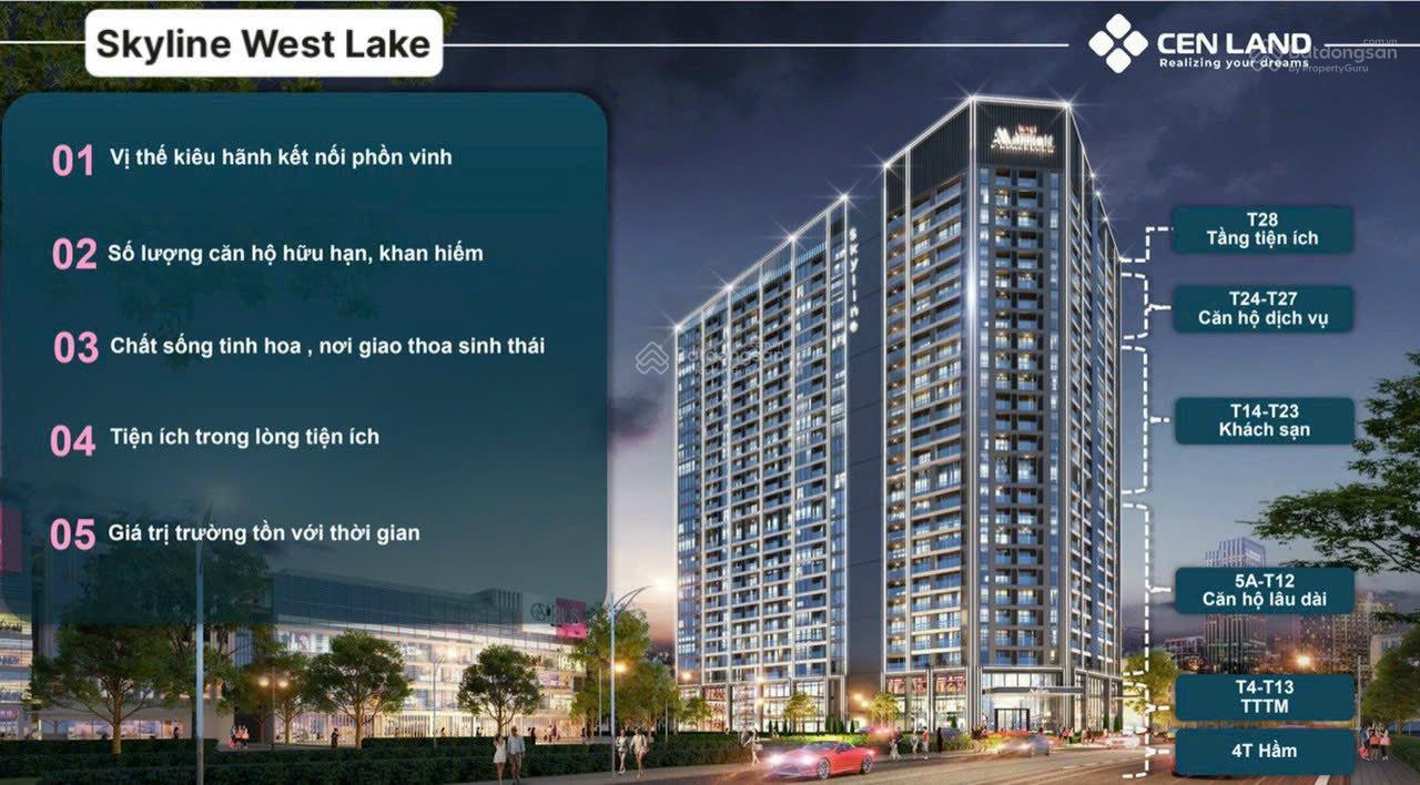 Chính chủ em cần bán căn 2 ngủ view Võ Chí Công diện tích 95,6m2 giá bán 120tr/m2 bao phí - 11,5 tỷ