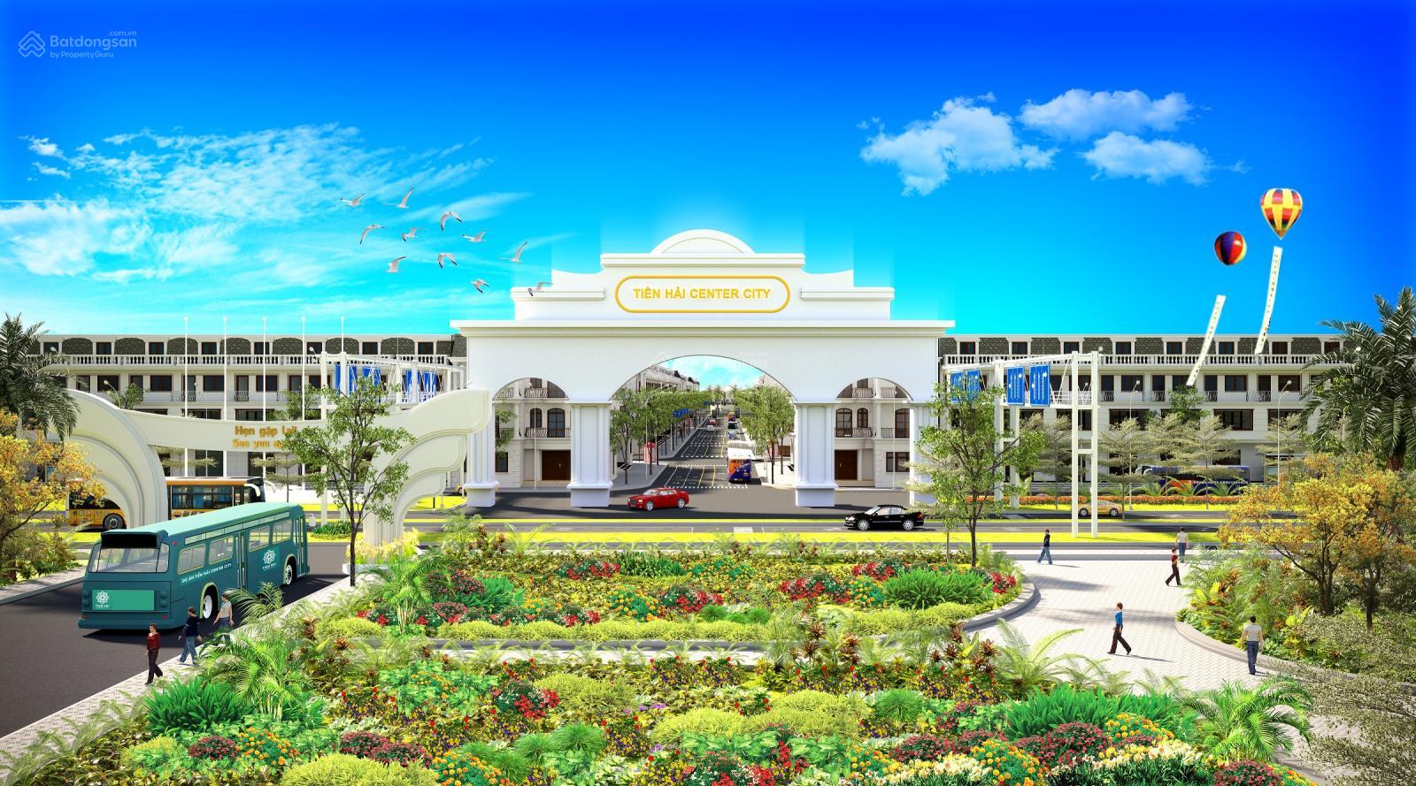 300 TRIỆU SỞ HỮU NGAY 277m TẠI TIỀN HẢI CENTER CITY, CK 12%, HỖ TRỢ VAY 50%, CAM KẾT MUA LẠI 118%