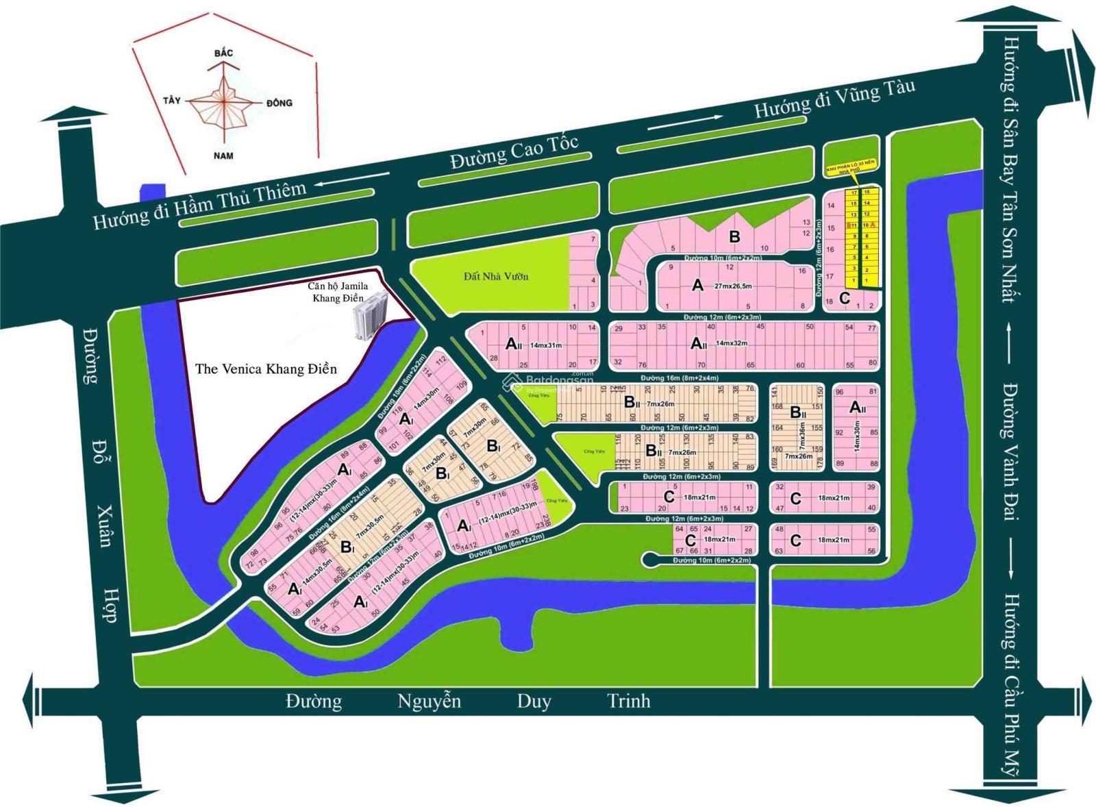 Bán gấp lô nhà phố đường 12m KDC Bách Khoa giá 12 tỷ