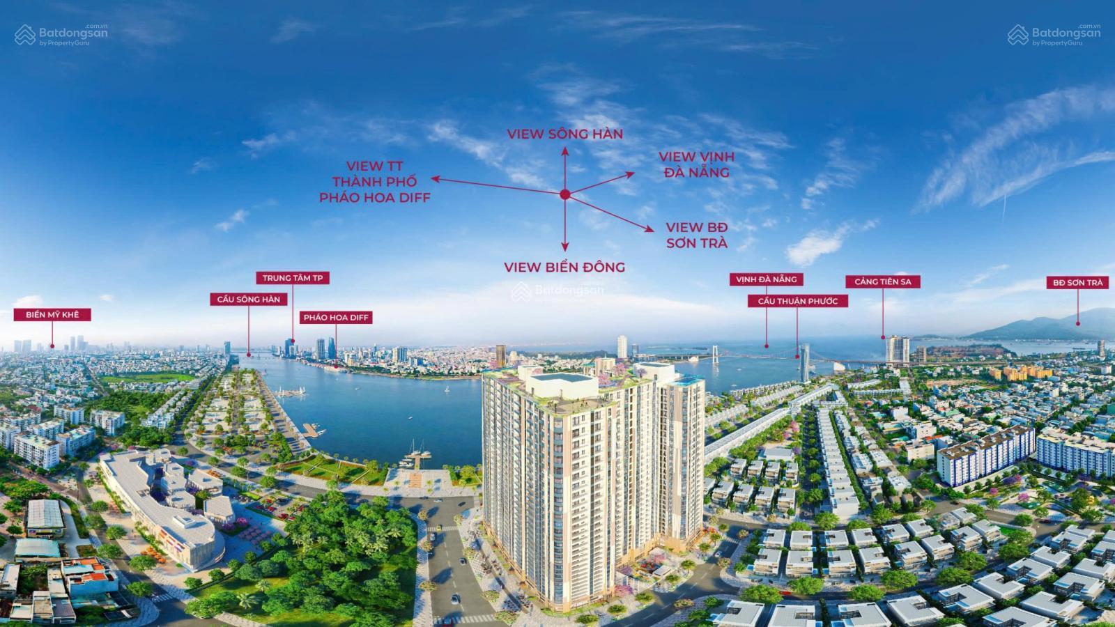 Giỏ 2 phòng ngủ Peninsula, view sông trực diện, giá gốc CDT