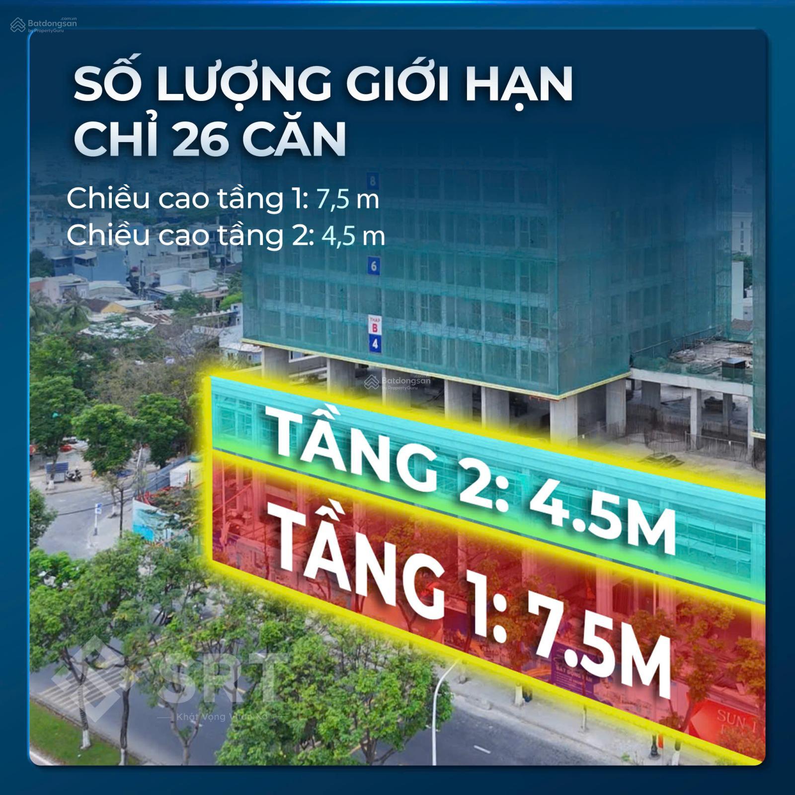 CƠ HỘI VÀNG ĐẦU TƯ KHỐI ĐẾ THƯƠNG MẠI SUN PONTE GIÁ GỐC CĐT KHÔNG CHÊNH