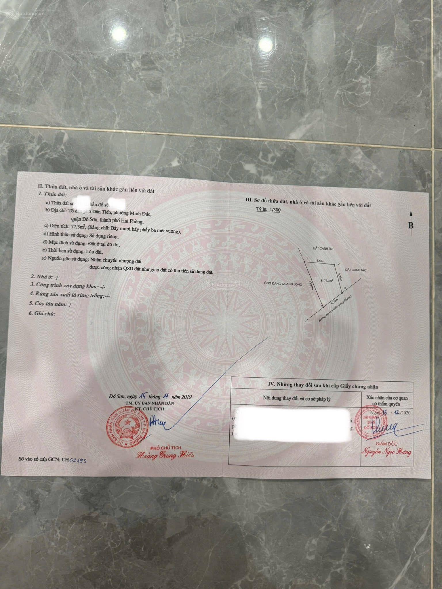 Bán lô đất mặt đường ven biển Đồ Sơn vị trí kinh doanh đỉnh cao