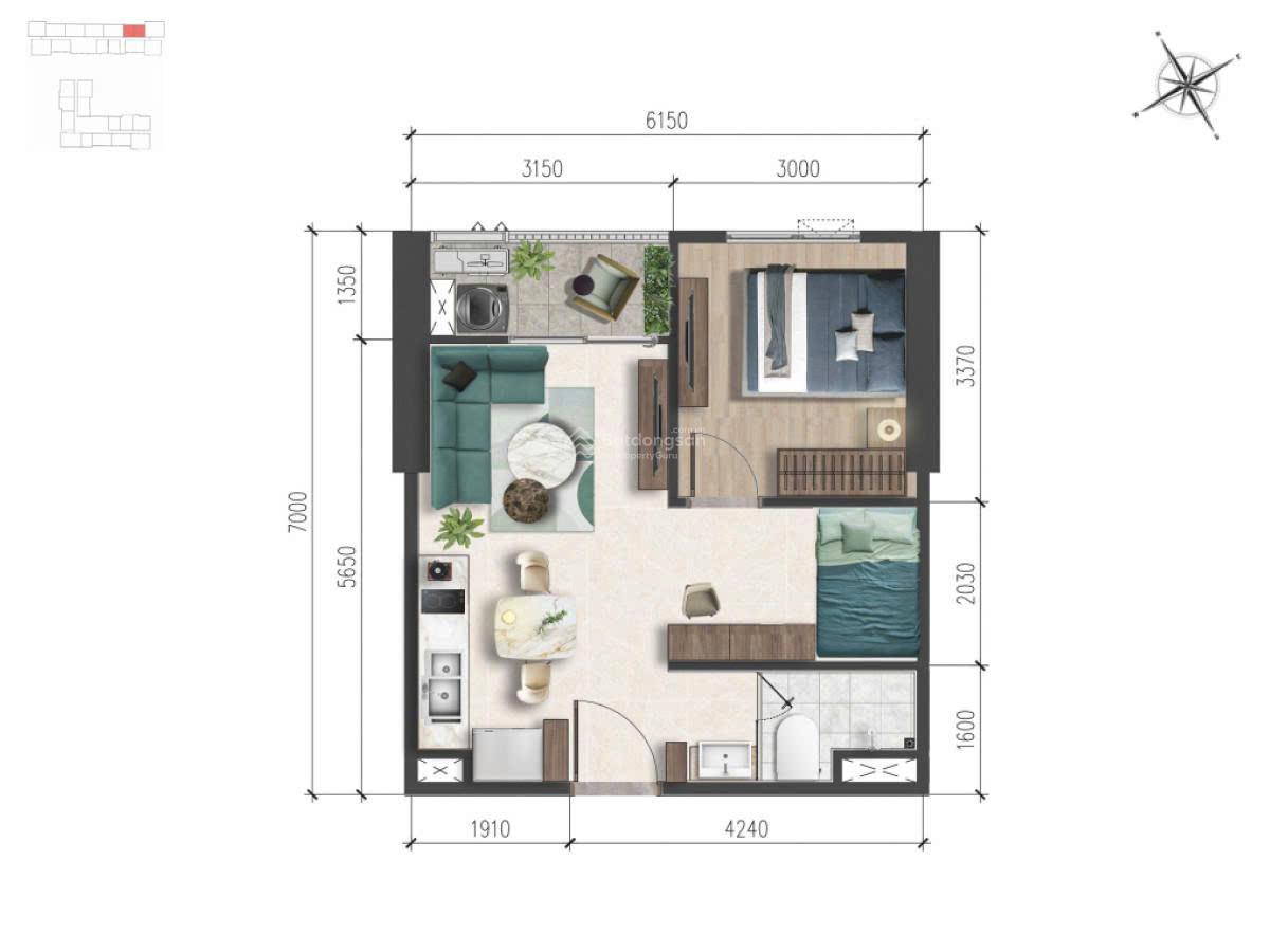 Chính chủ bán căn 1PN 47m2, tầng 23 view nội khu - hồ gươm xanh, thiện chí thương lượng nhẹ