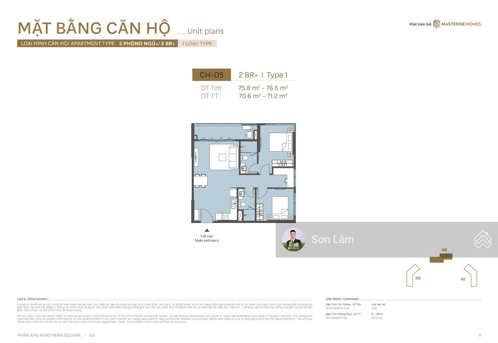 Bán Căn 2 ngủ Góc Đẹp nhất - Tòa N3 - View ôm trọn Bể Bơi Công Viên- Ban Công ĐB- ĐN - Tầng 9