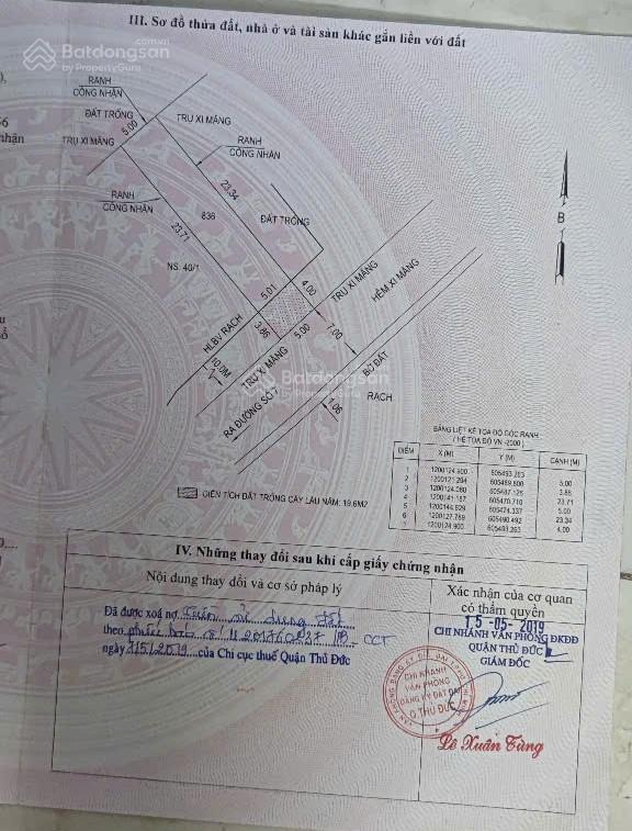 BÁN ĐẤT ĐƯỜNG SỐ 7  HIỆP BÌNH PHƯỚC  GIÁP VẠN PHÚC - GIÁP SÔNG SÀI GÒN - 7 tỷ