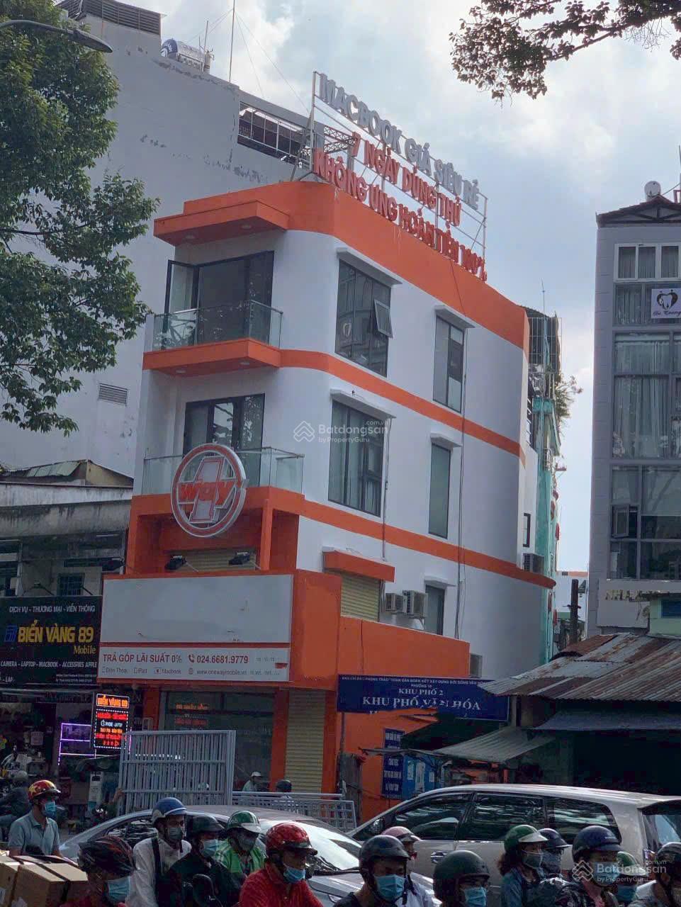 Cho thuê nhà góc 2 mặt tiền đường 3/2, quận 10 diện tích 100m2 trệt 3 lầu giá 120tr