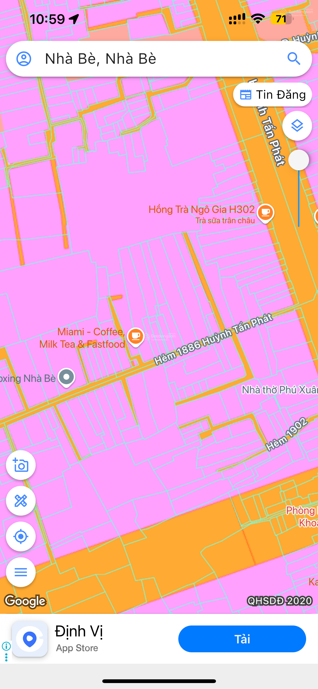 Đất thổ cư 1886 - TT Nhà Bè 5x20m - hẻm ôtô thông - khu PT đô thị - SHR - 5.8 tỷ TL - LH 0968 486 ***