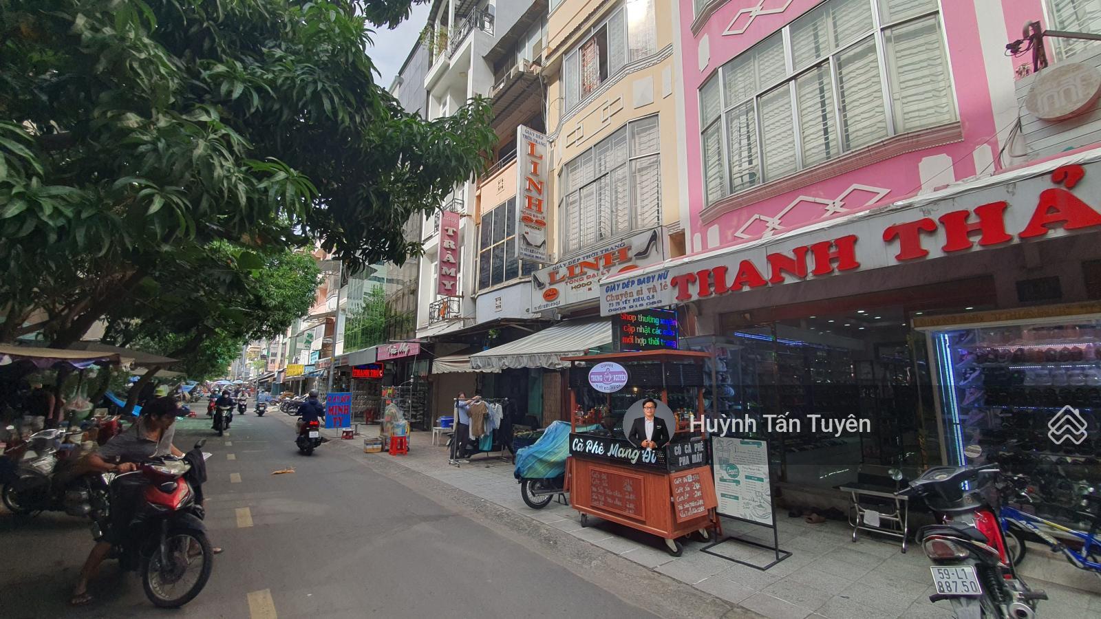 Bán nhà MT chợ An Đông, 8x10m, 1 trệt 4 lầu kiên cố, có TM, 30 tỷ BL, MT đẹp kinh doanh ngay