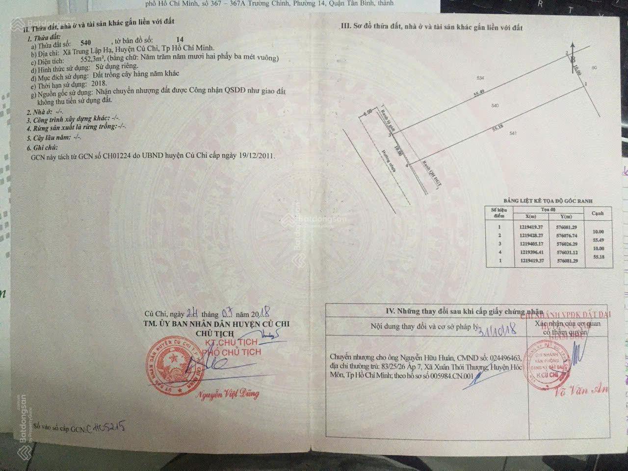 Bán đất SHR mặt tiền Tỉnh Lộ 2 - Trung Lập Hạ, Củ Chi. Khu dân cư đông đúc giá tốt Bán đất SHR mặt tiền Tỉnh Lộ 2 - Trung Lập Hạ, Củ Chi. Khu dân cư đông đúc giá tốt