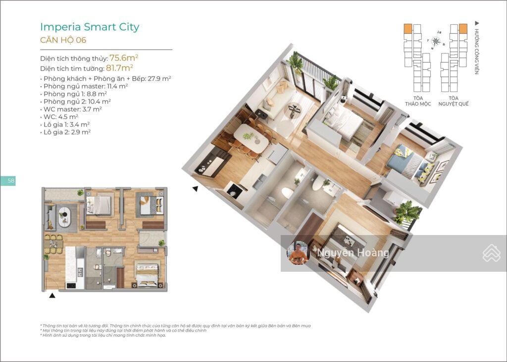 Bán nhanh căn hộ tại Sola Park, 3PN, 76m2, 5.5 tỷ. LH: 0365 691 ***