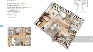 Bán nhanh căn hộ tại Sola Park, 3PN, 76m2, 5.5 tỷ. LH: 0365 691 ***