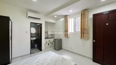 Cho thuê studio 25m2 full NT hiện đại ngay Cù Lao Phú Nhuận sát Tân Định Q1, gần ĐH ISB UEH Q1