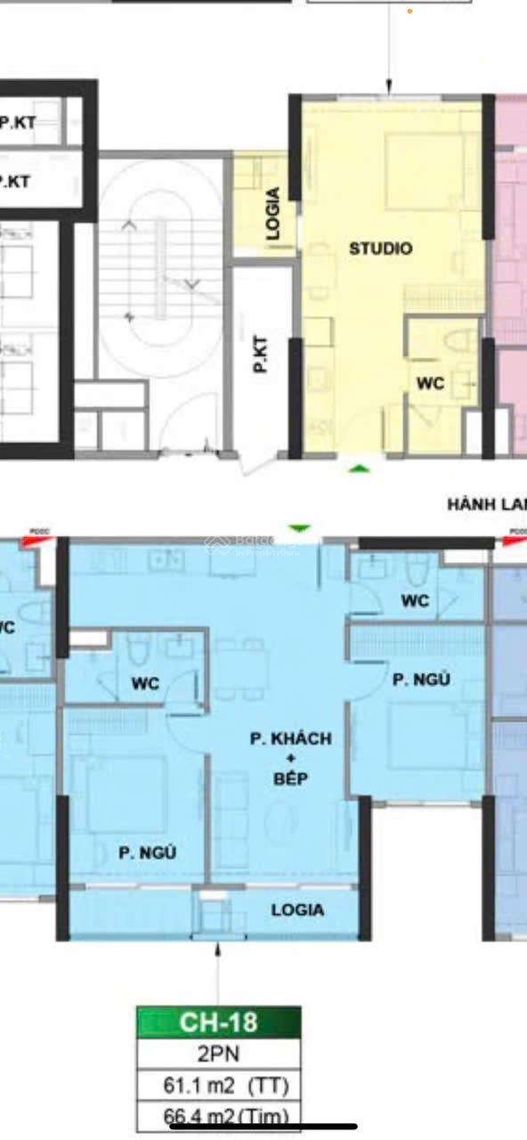 Chính chủ gửi bán căn 2PN 2WC - 61m2 - The London - giá thu về - LH: 0819 328 ***