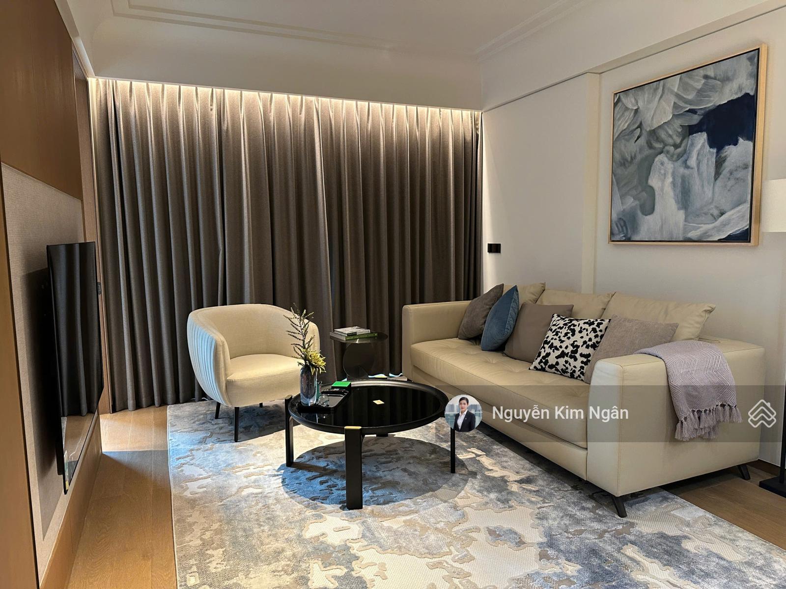 Cho thuê căn 2PN - 2WC căn góc giá 72tr/th full nội thất, tòa Sea JW Mariott, miễn PQL